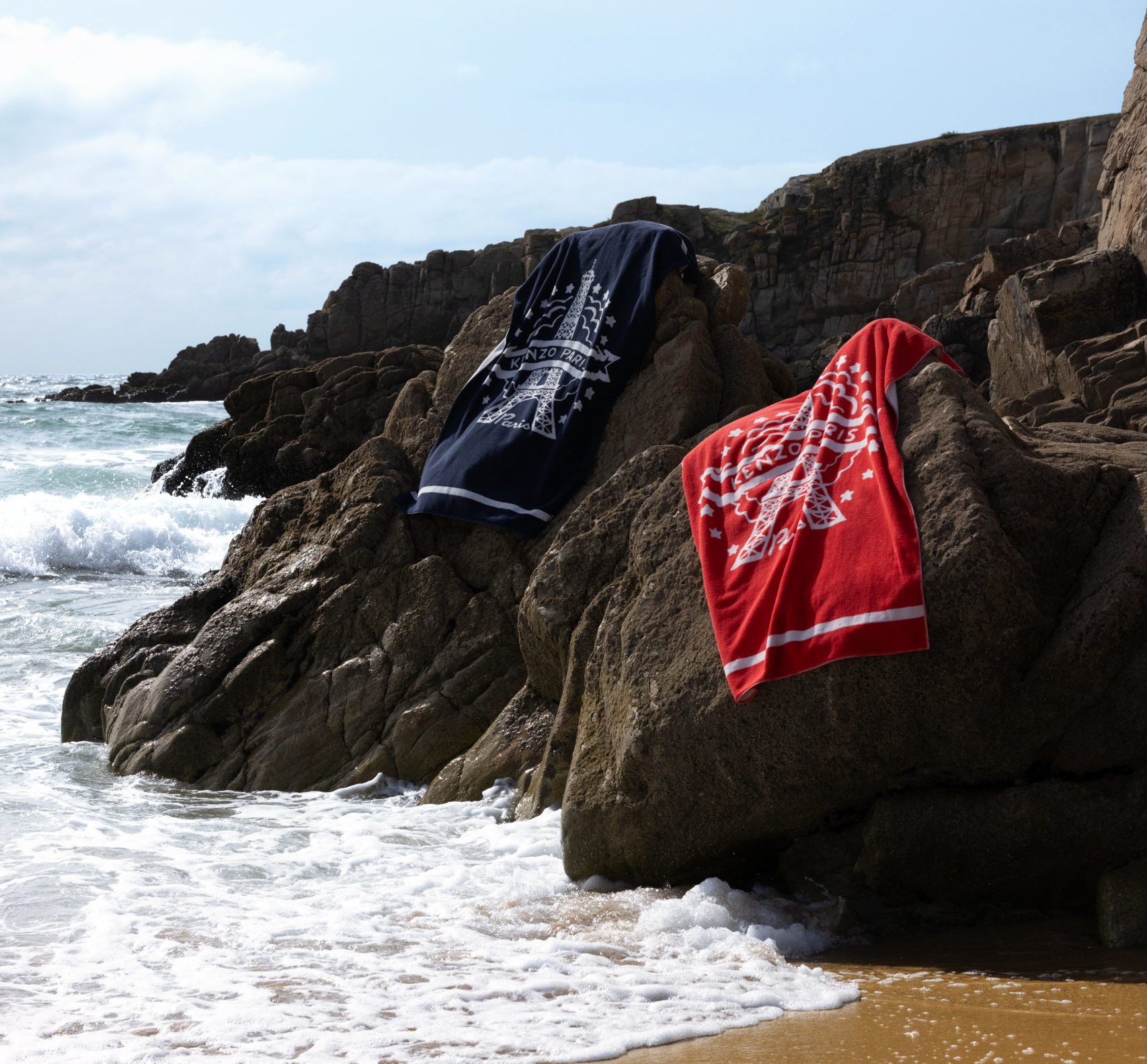 Beach towel Lifestyle - KEIFFEL Rouge - Kenzo - KEIFFEL - 1